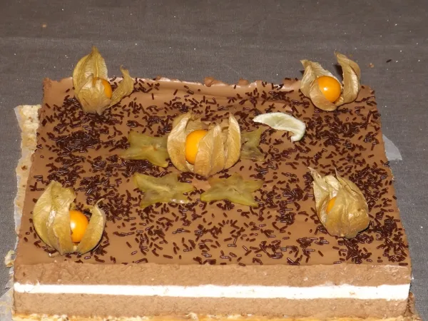 bavarois au trois chocolats